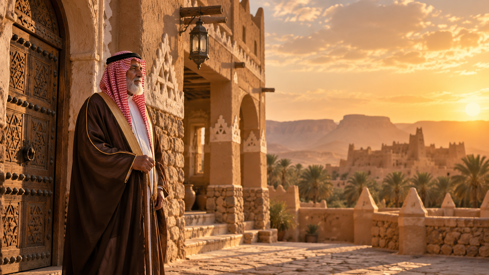 صورة فنية مولّدة تستلهم التراث السعودي: الأصالة تُروى في ملامح المكان