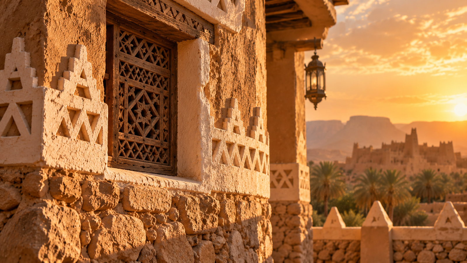 صورة فنية مولّدة تستلهم التراث السعودي: قريبًا من النقوش يسكن الإبداع